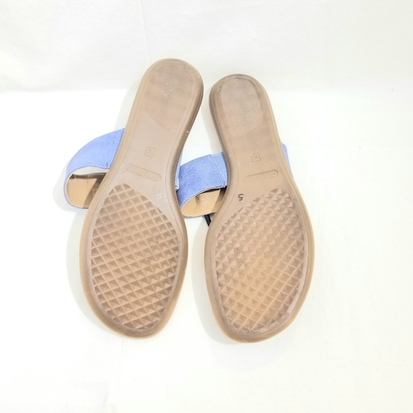 Aerosoles Women's Crown Point Knotted Thong Chambray Band Flat Sandals, size 10M - Picture 5 of 6